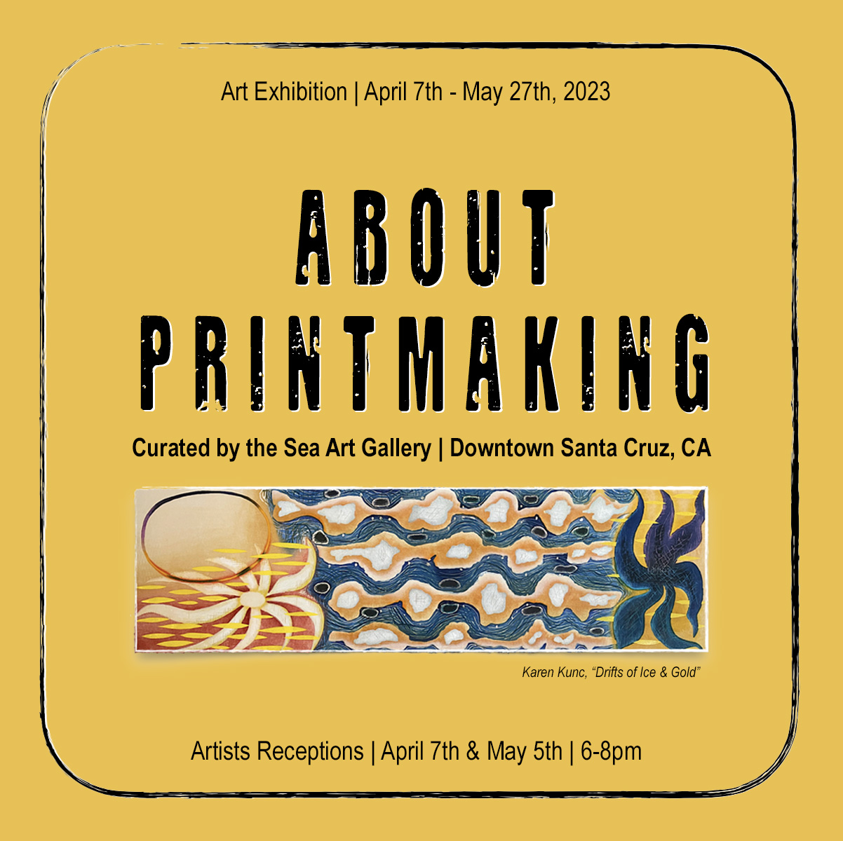 First Friday - ABOUT PRINTMAKING at Curated by the Sea - Event